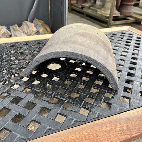 Reclaimed half round ridge - half,