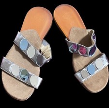 Scholl Silver leather Mirrored