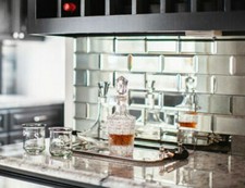 22pcs Clear Mirror Brick Glass