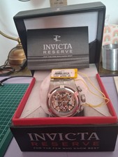 Invicta 13750 Men's Reserve Zeus Bolt Brown Skeleton Dial Chrongraph Dive Watch