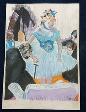 Edgar Degas Drawing on paper