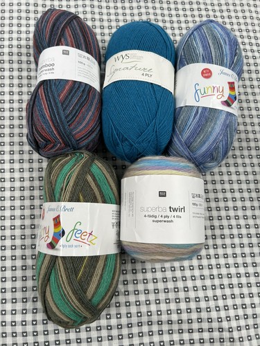 Ply sock yarn bundle - 4,