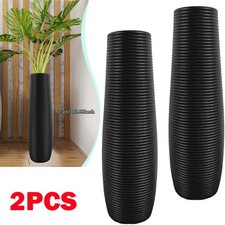 Plastic tall floor vase - 2x,