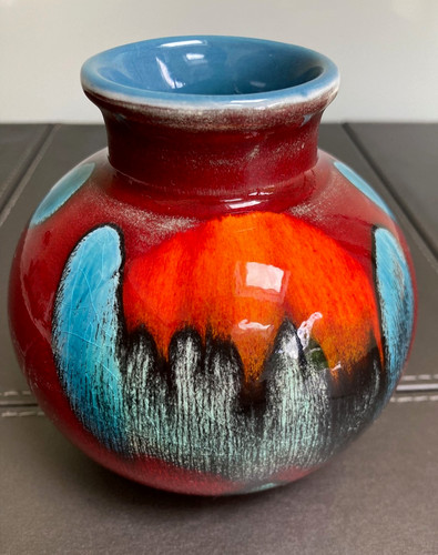 Poole pottery volcano vase - vase,