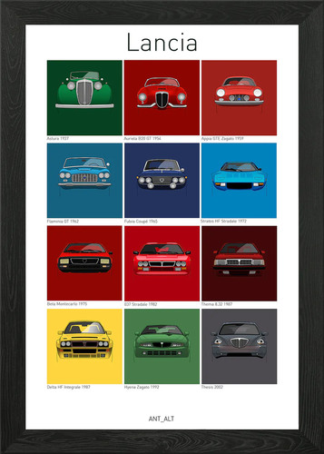 Lancia framed wall - lancia,