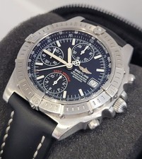 Breitling Chronomat Blackbird Mens Watch 40mm Chrono A13353 Auto Steel AMAZING!