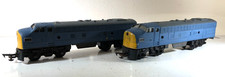 Tri-ang Transcontinental Locomotive & Non Powered Car OO Gauge Repainted BR Blue