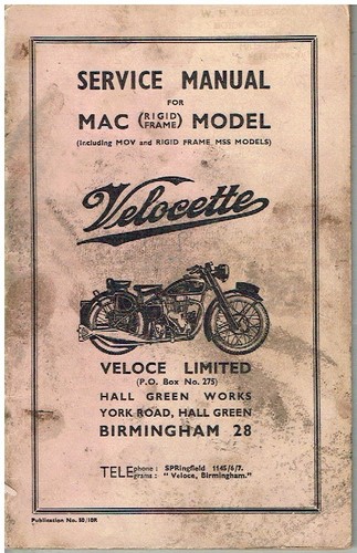 Velocette 250cc mov 350cc - velocette,