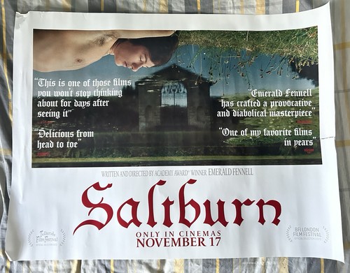 Saltburn cinema quad poster - uk,