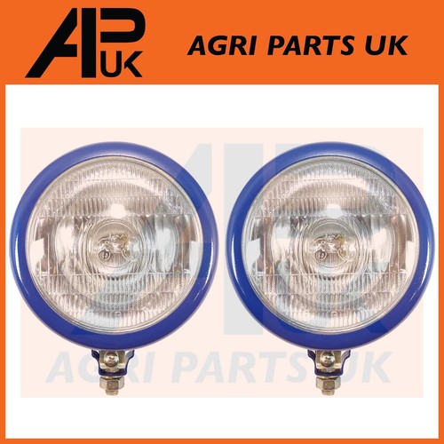 Vertical blue headlight - 2x,