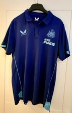 Newcastle United Training Polo Shirt 2023/24 Castore Blue Top Men's Large