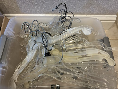 Plastic clothes hangers - plastic, 50