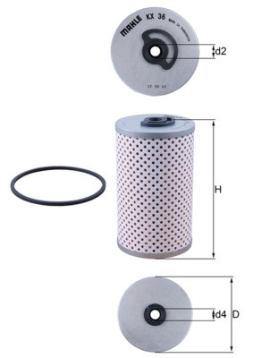 Fits filtry knecht mahle kx - mahle,