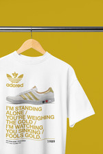 The Stone Roses T-shirt Fools Gold  Lyrics Kegler Trainer adored lemon oasis WHT