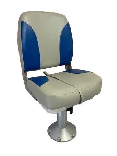 Folding boat seat - folding, adjustable