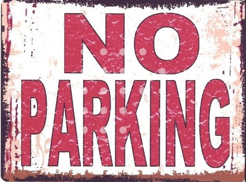 Parking metal sign - , retro