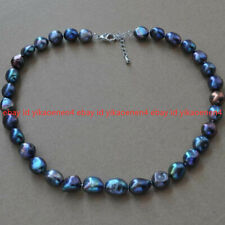 Natural 8-9mm Peacock Black