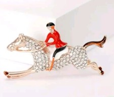 1pc Retro Equestrian Brooch 