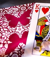 RED Butterfly  Playing Cards