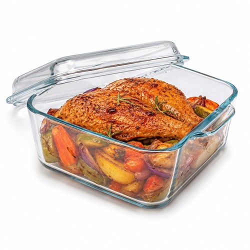 Glass casserole baking dish - casserole,