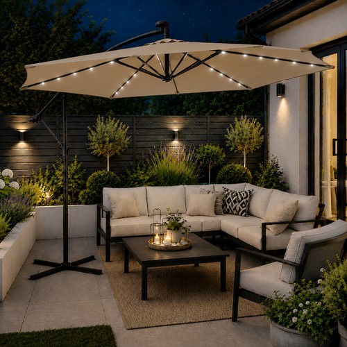 Beige solar powered - beige,