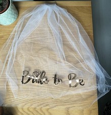 Rose Gold 'Bride to Be' Headband, Sash and Veil Set Hen Party Accessory