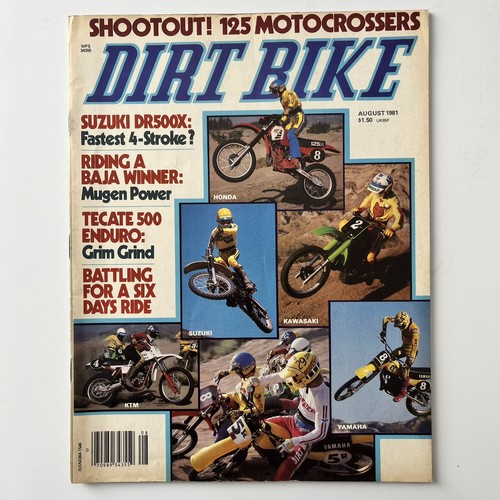 Dirt bike magazine - aug, 1981