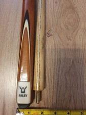 Riley Limited Edition Vintage 2 Piece old Snooker Cue With Bag  145cm.