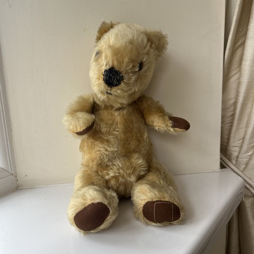 Vintage jointed mohair teddy - jointed,