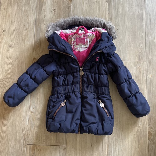 Girls joules coat navy blue - navy,