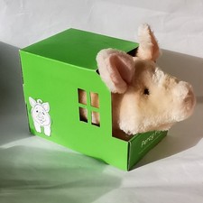 Percy Pig 1986 Vintage Soft Toy Collectable 1986 Iwaya Tested Working VGC