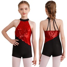 UK Girls Sequins Gymnastics