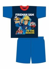  NEW Boys  Cotton Fireman Sam Pyjama set 1-4 Years