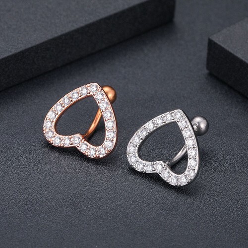 Reverse belly bar piercing - reverse,