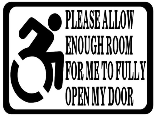 Please allow enough room - allow,