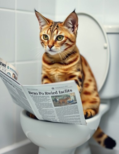 Bengal cat toilet metal - ,