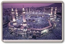 FRIDGE MAGNET - GREAT MOSQUE - Large - Mecca Saudi Arabia