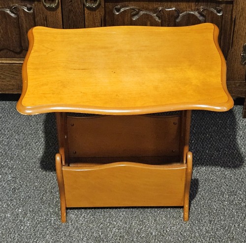 Vintage wooden side table - vintage,