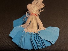 Blue Strung Tickets 30 x 48 mm
