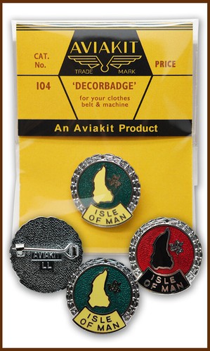 Isle man badge - of,
