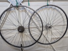 VINTAGE BLACK RIGIDA / PELISSIER / SUNTOUR 700C RACING BIKE ROAD BIKE WHEELS