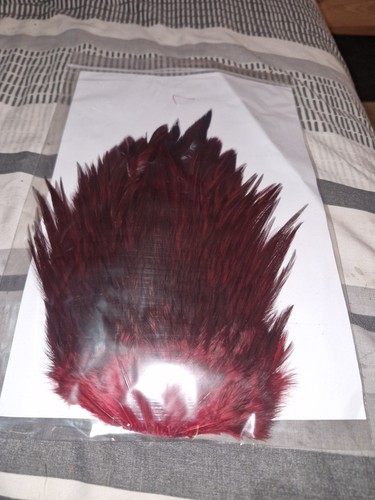 Large saddle cock hackles - saddle,