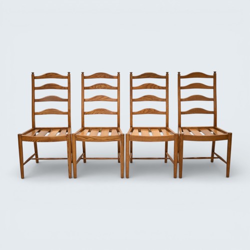 Ercol set dining chairs - ,