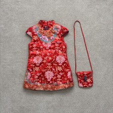 Girls Lunar Chinese New Year Dress & Bag 4-5 Years
