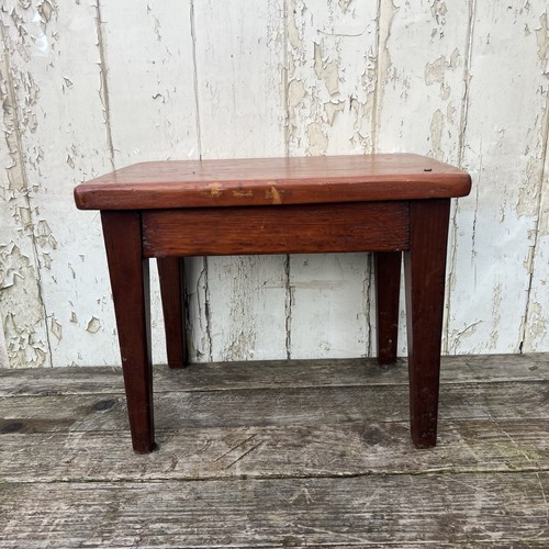 Vintage wooden stool rustic - wooden,