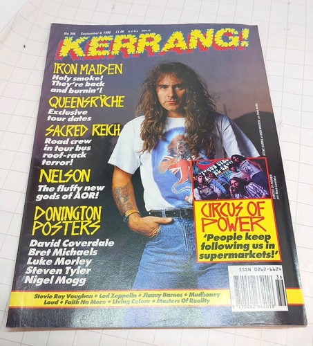 1990 kerrang issue 306 - 1990, iron