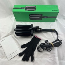 Amika High Tide Jumbo Deep Waver 3 BARREL Hair Curler 32mm RRP £ 115 Tested