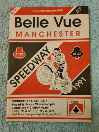 Belle vue speedway 1991 four - vue,