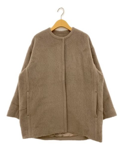 Iena mohair shaggy half coat - m,