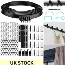 2M/5M Black Curtain Track